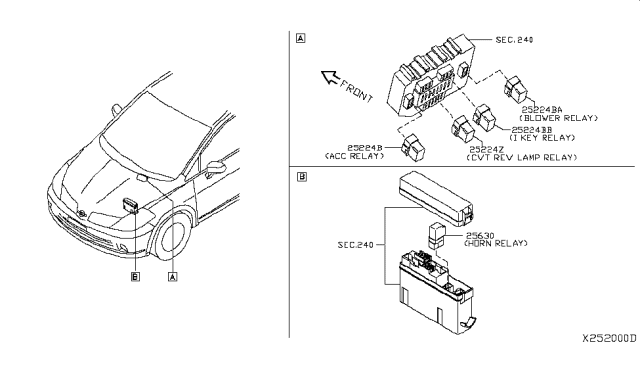 2007 Nissan Versa Sedan Relay Diagram