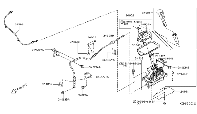 2009 Nissan Versa Auto Transmission Control Device Diagram 4