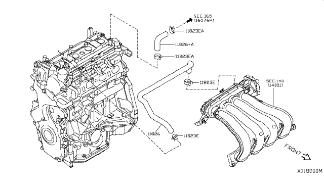 2011 Nissan Versa Sedan Crankcase Ventilation Diagram 2