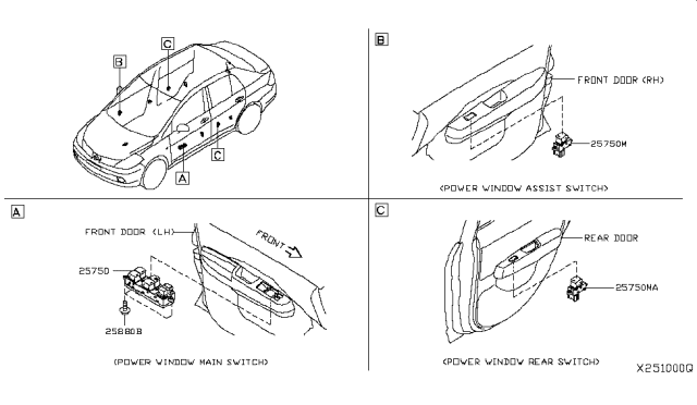 2007 Nissan Versa Sedan Switch Diagram 2