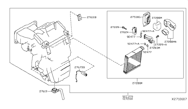 2007 Nissan Versa Sedan Cooling Unit Diagram