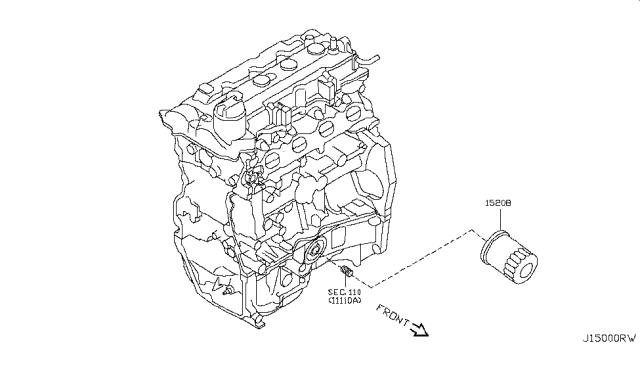 2010 Nissan Versa Sedan Lubricating System Diagram 2