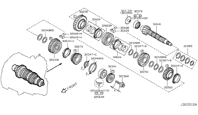 2010 Nissan Versa Sedan Transmission Gear Diagram 8