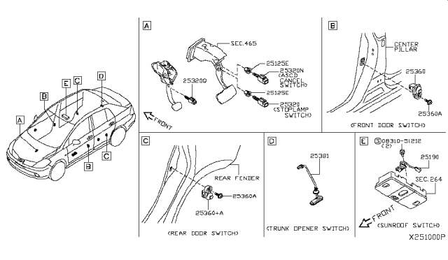 2007 Nissan Versa Sedan Switch Diagram 1