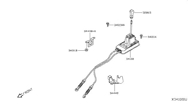 2008 Nissan Versa Device Assy-Transmission Control Diagram for 34108-BC00A