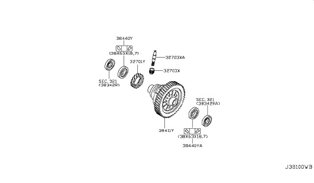 2011 Nissan Versa Sedan Front Final Drive Diagram 1