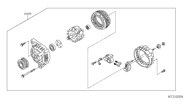 2007 Nissan Versa Sedan Alternator Diagram 2