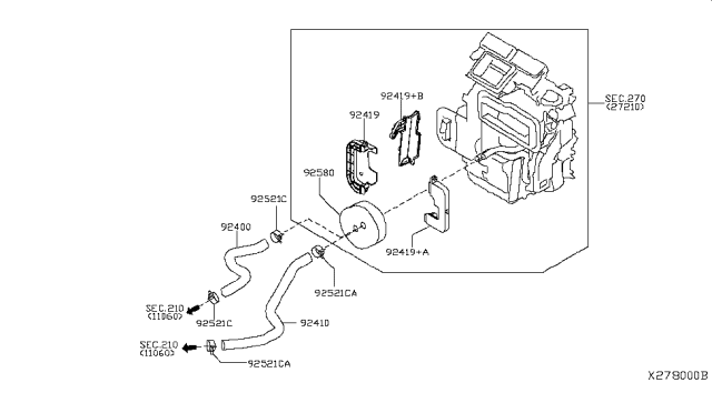 2007 Nissan Versa Sedan Heater Piping Diagram