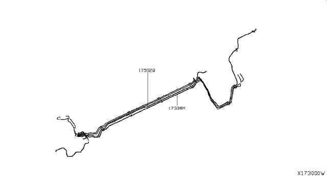 2009 Nissan Versa Tube-Breather Diagram for 17338-EM30C