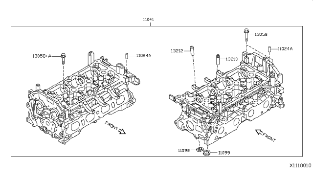 2008 Nissan Versa Sedan Cylinder Head & Rocker Cover Diagram 4