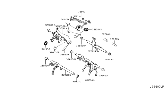 2011 Nissan Versa Sedan Transmission Shift Control Diagram 2