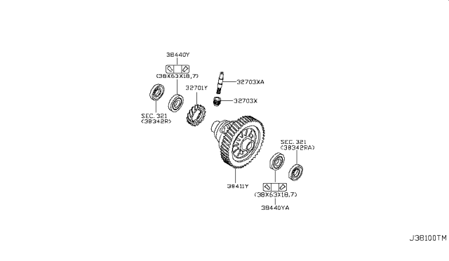 2009 Nissan Versa Front Final Drive Diagram 2