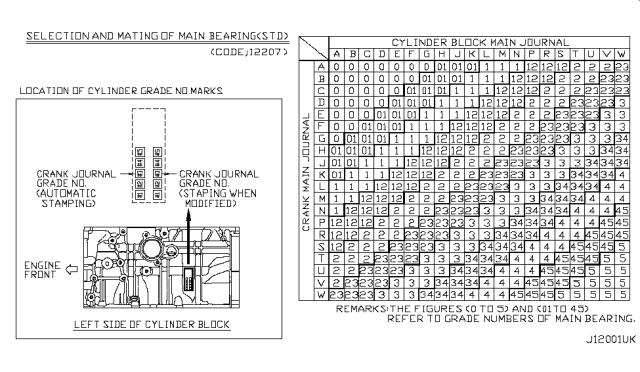 2008 Nissan Versa Piston,Crankshaft & Flywheel Diagram 7