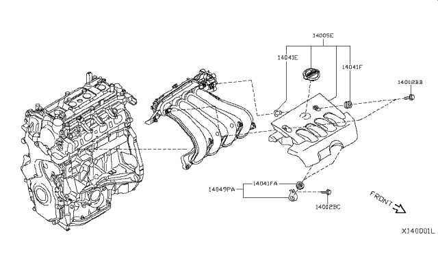 2011 Nissan Versa Sedan Manifold Diagram 1