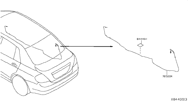 2011 Nissan Versa Sedan Trunk Opener Diagram