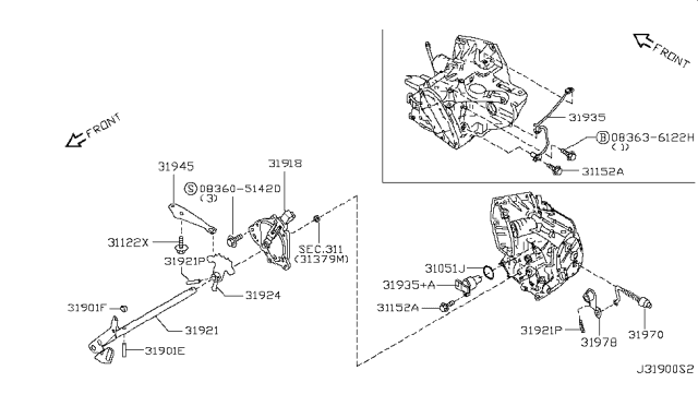 2011 Nissan Versa Sedan Control Switch & System Diagram