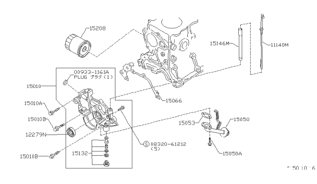 1985 Nissan Stanza Lubricating System Diagram 1