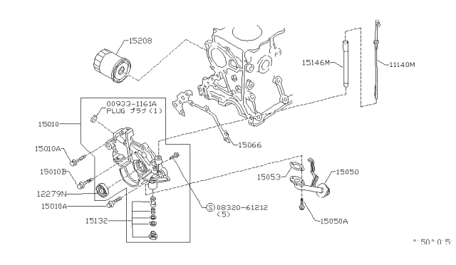 1986 Nissan Stanza Lubricating System Diagram 2