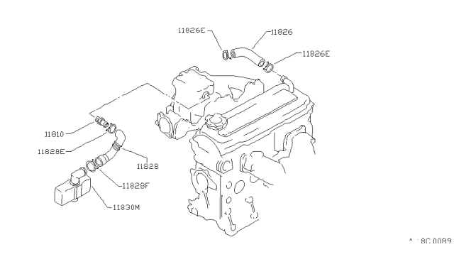 1983 Nissan Stanza Crankcase Ventilation Diagram 2