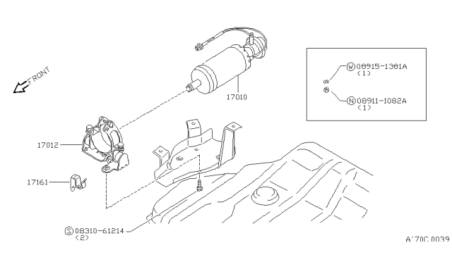 1983 Nissan Stanza Fuel Pump Diagram 1