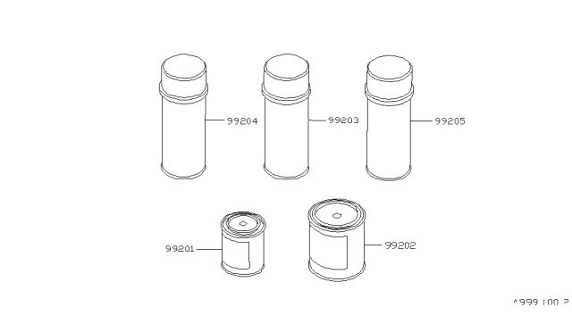 1985 Nissan Stanza Sedan Touch Up Paint Diagram 2