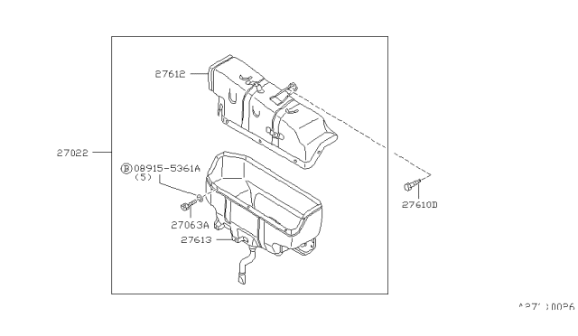 1983 Nissan Stanza Cooling Unit Diagram 2