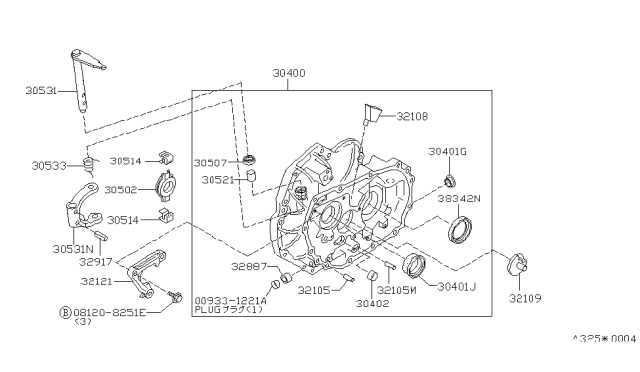 1986 Nissan Stanza Clutch Housing Diagram