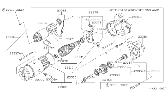 1987 Nissan Sentra Starter Motor Diagram 3