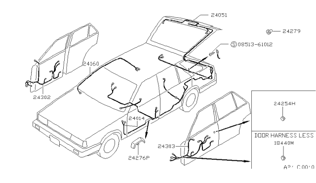 1987 Nissan Sentra Wiring (Body) Diagram 4