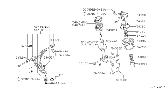 1989 Nissan Sentra Front Suspension Diagram