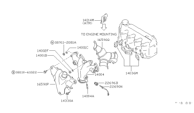 1988 Nissan Sentra Manifold Diagram 2