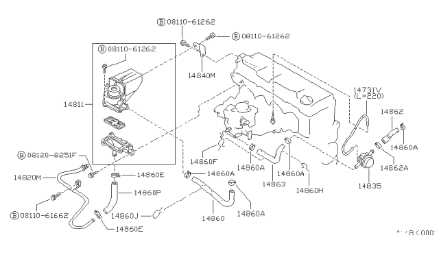 1987 Nissan Sentra Secondary Air System Diagram 4