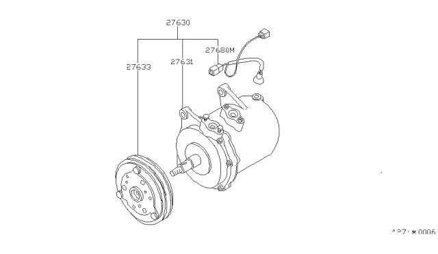 1989 Nissan Sentra Compressor Diagram