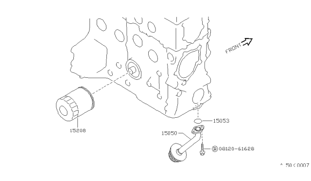 1988 Nissan Sentra Lubricating System Diagram 2