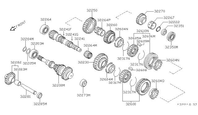 1990 Nissan Sentra Transmission Gear Diagram 1