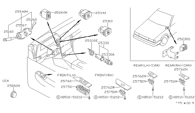 1988 Nissan Sentra Switch Diagram