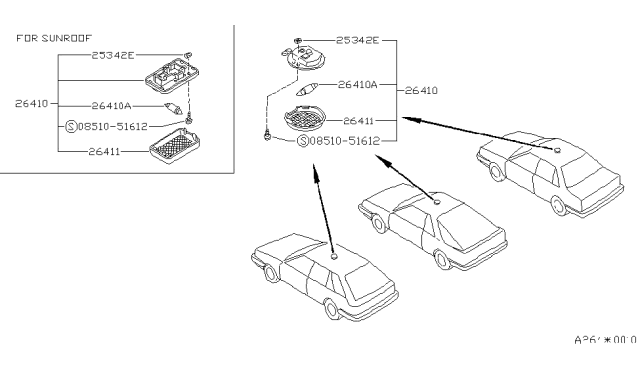 1989 Nissan Sentra Room Lamp Diagram