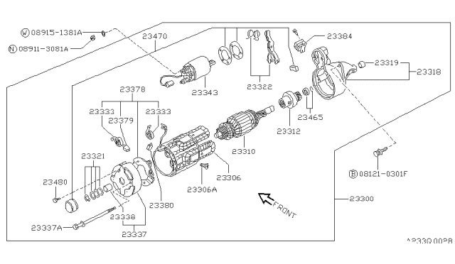 1989 Nissan Sentra Starter Motor Diagram 3