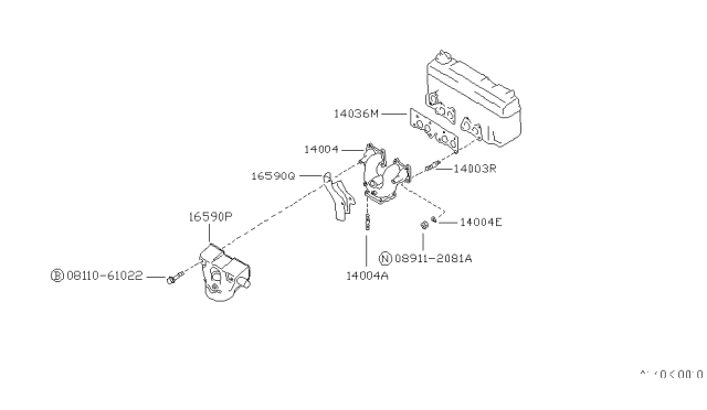 1988 Nissan Sentra Manifold Diagram 3