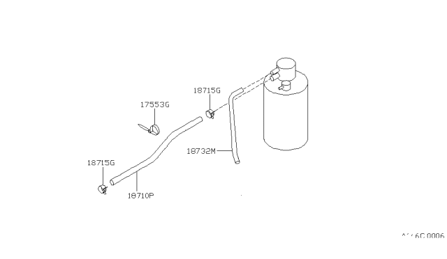 1988 Nissan Sentra Emission Control Piping Diagram 2