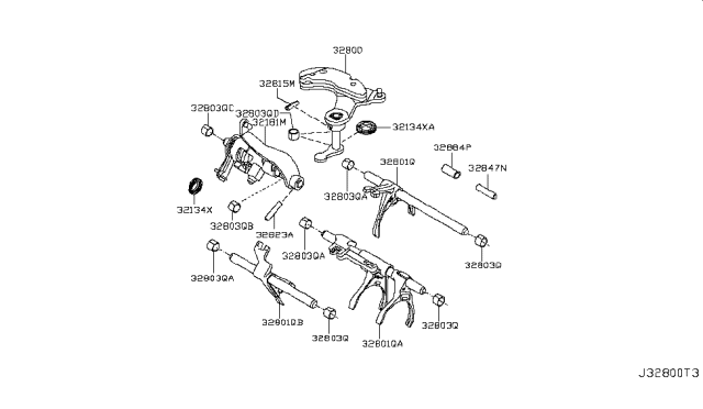 2010 Nissan Cube Transmission Shift Control Diagram 1