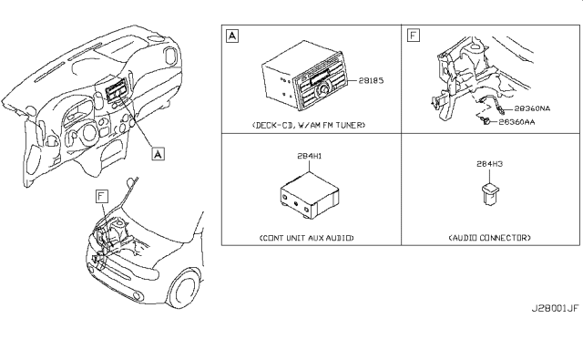 2009 Nissan Cube Audio & Visual Diagram 4