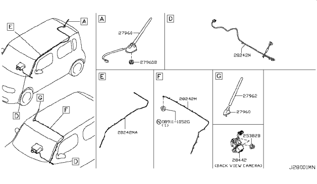 2010 Nissan Cube Audio & Visual Diagram 3