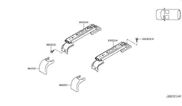 2010 Nissan Cube Rear Seat Diagram 1