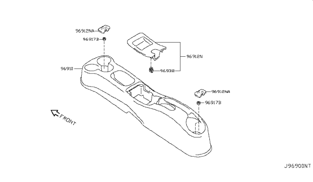 2011 Nissan Cube Console Box Diagram 1