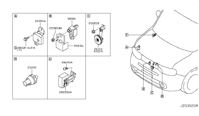 2011 Nissan Cube Electrical Unit Diagram 3