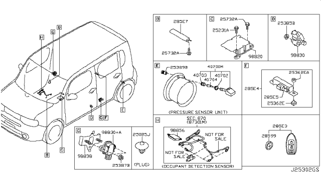 2011 Nissan Cube Electrical Unit Diagram 6