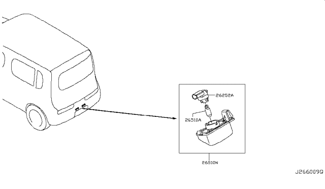 2013 Nissan Cube Licence Plate Lamp Diagram