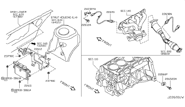 2009 Nissan Cube Engine Control Module Diagram