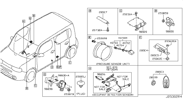 2013 Nissan Cube Electrical Unit Diagram 2